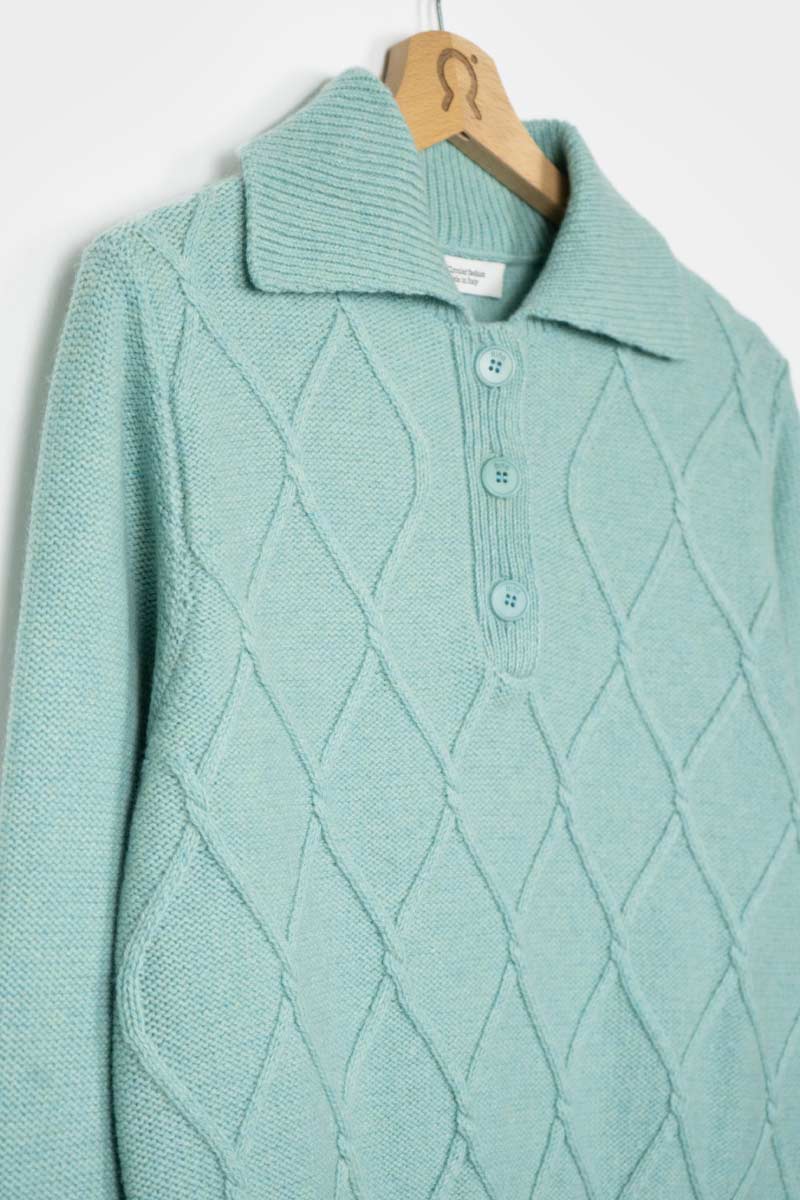 Maglione Polo Donna Lana Rigenerata Sara - Image 8