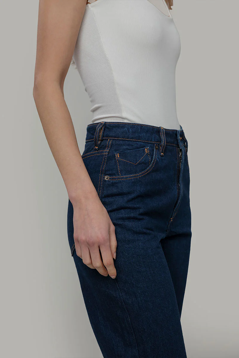 Pantaloni Jeans Donna Cotone Rigenerato Aglaia - Image 3