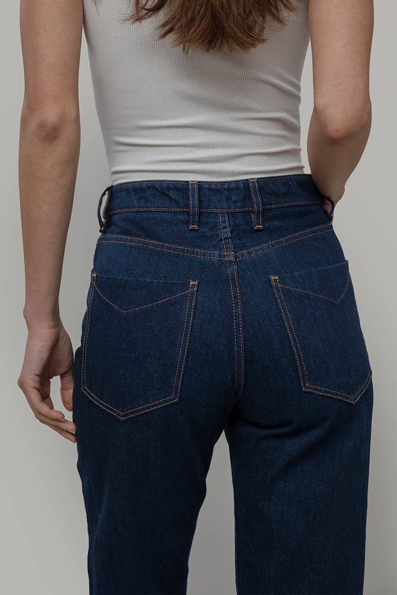 Pantaloni Jeans Donna Cotone Rigenerato Aglaia - Image 4