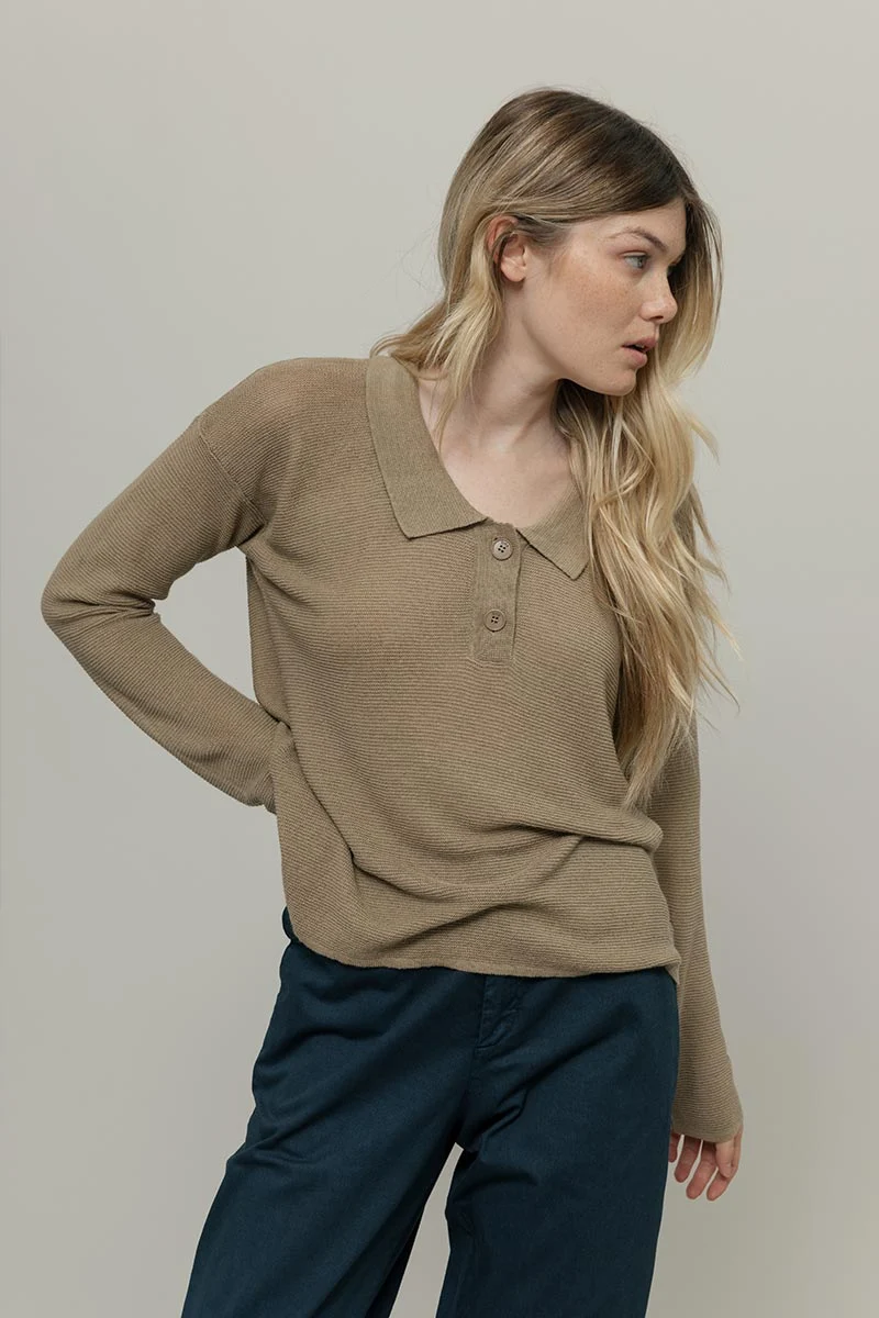 Polo Donna Lino Riciclato Nina - Image 3