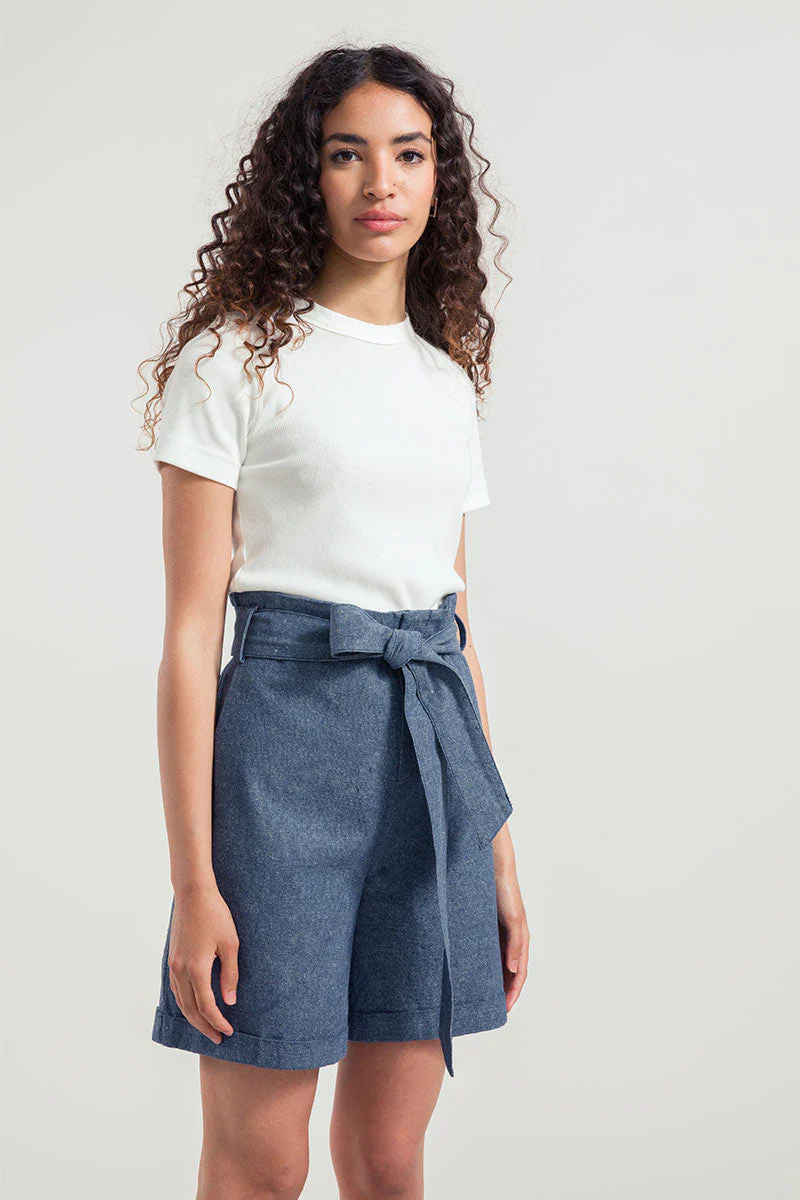 Shorts Donna Jeans Rigenerato Berta - Image 3
