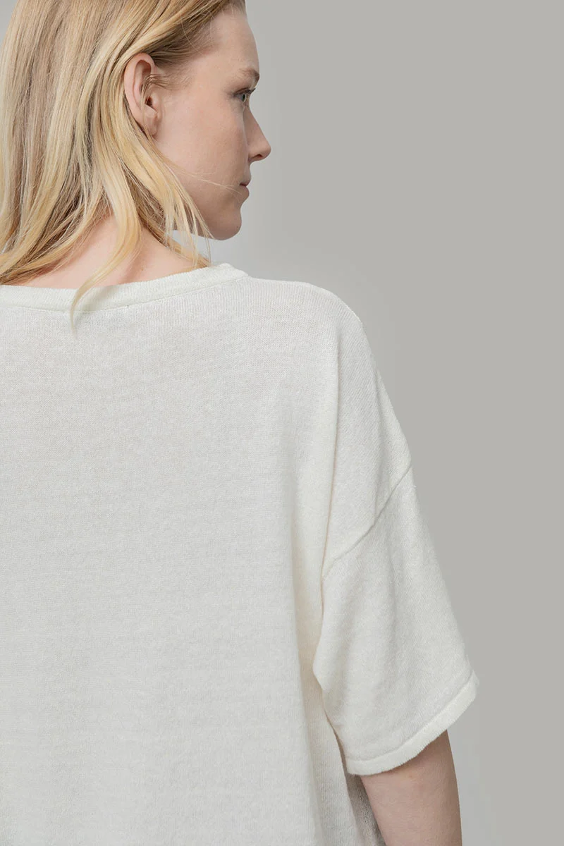 T-Shirt Lino Riciclato Donna Febe - Image 3