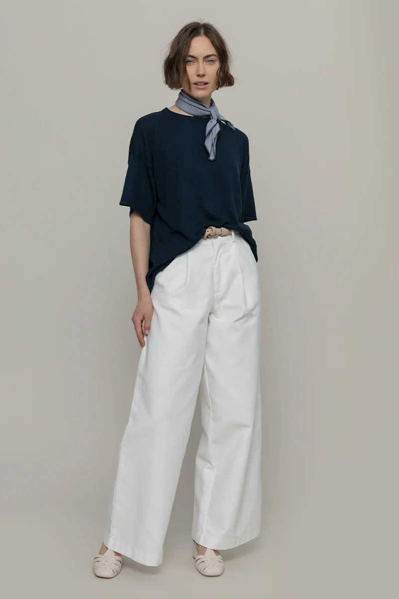 T-Shirt Lino Riciclato Donna Febe - Image 3