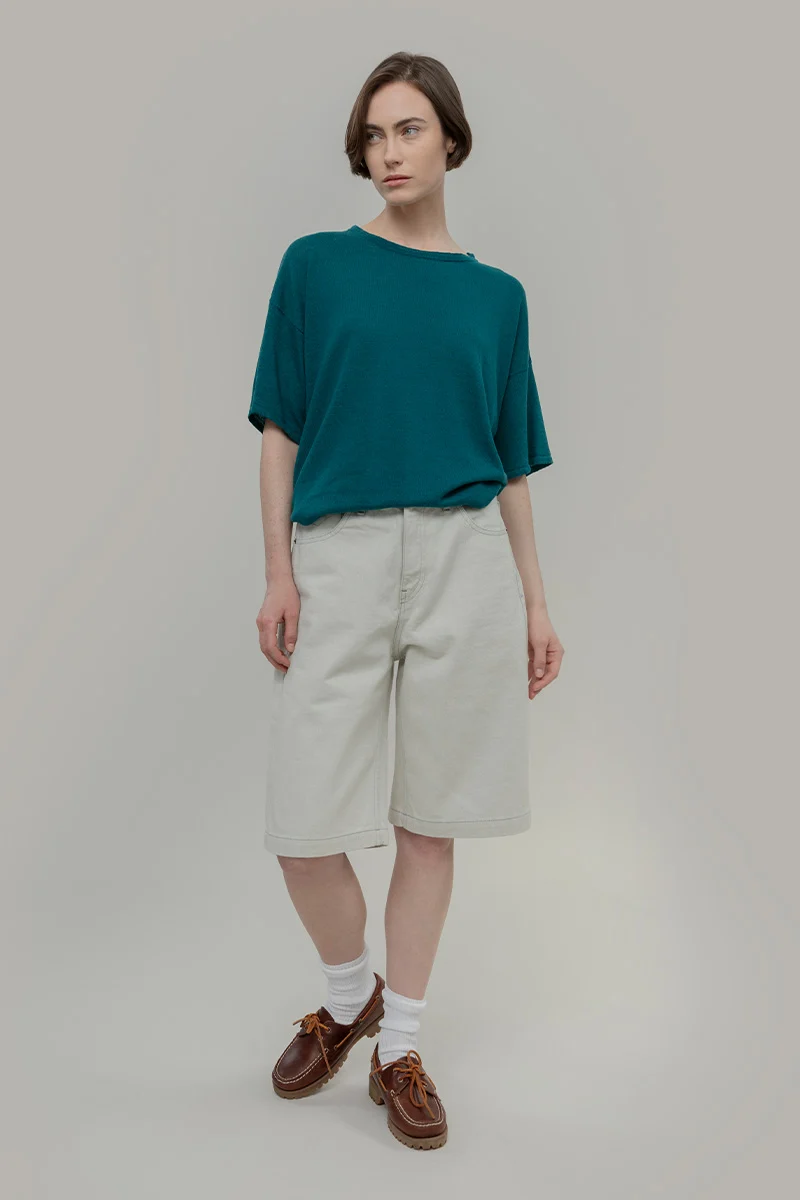 T-Shirt Lino Riciclato Donna Febe - Image 4