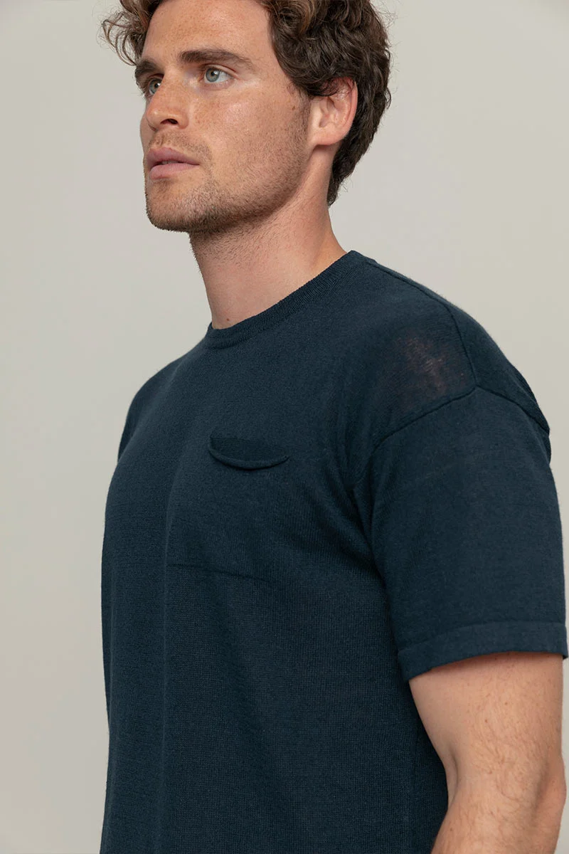 T-Shirt Lino Riciclato Uomo Matteo - Image 4