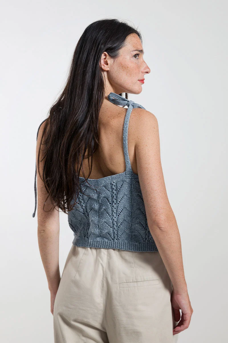 Top Donna Cotone Jeans Rigenerato René - Image 3